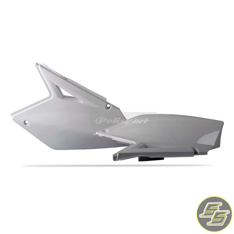 Polisport Side Covers Suzuki RMZ250 '07-09 White