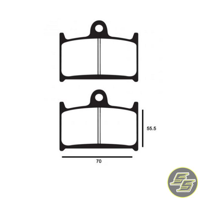 Premier Brake Pad Street Sintered Double H FA236