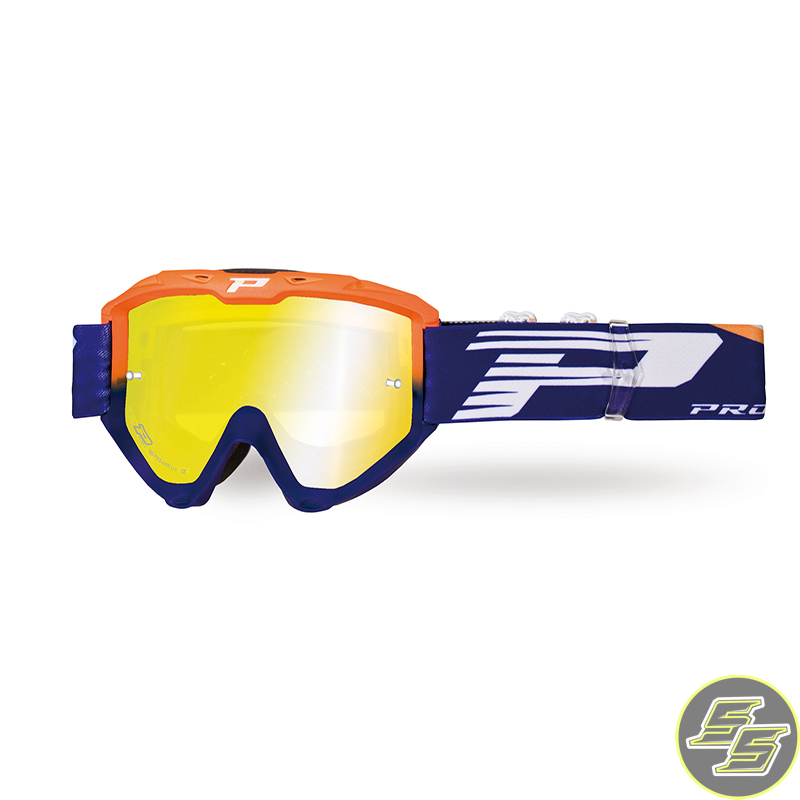 Progrip Goggle Riot FL Flo Orange/Blue w Mirror Lens