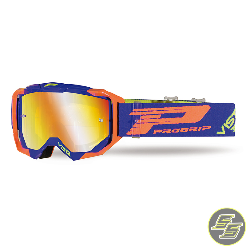 Progrip Goggle Vista FL Blue/Orange w Mirror Lens