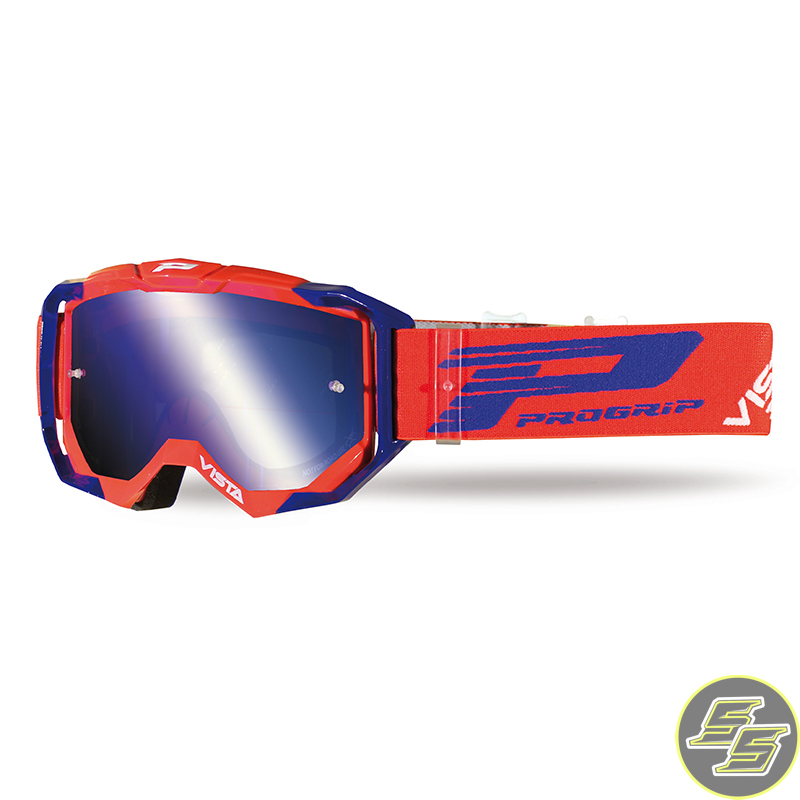 Progrip Goggle Vista FL Red/Blue w Mirror Lens