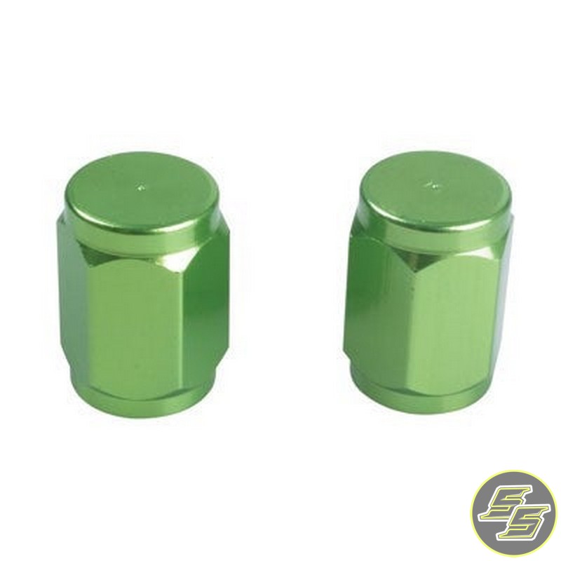 Tusk Air Valve Cap Green 2pc