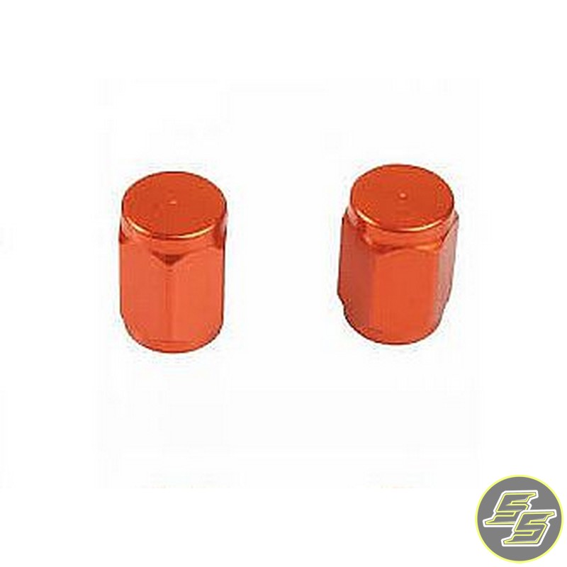 Tusk Air Valve Cap Orange 2pc