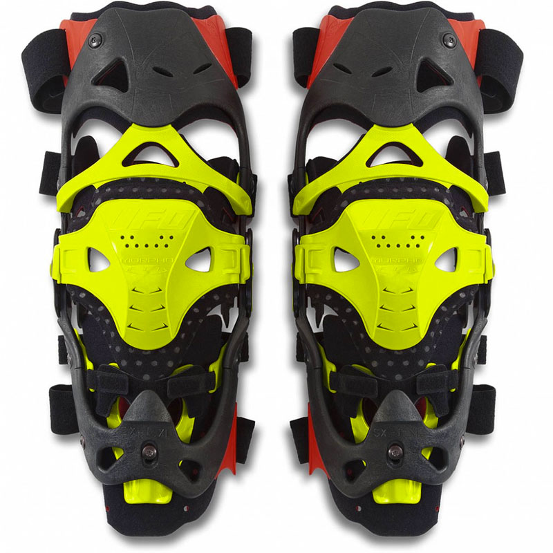 UFO MX Morpho Kit Kneebrace Neon Yellow L-XL