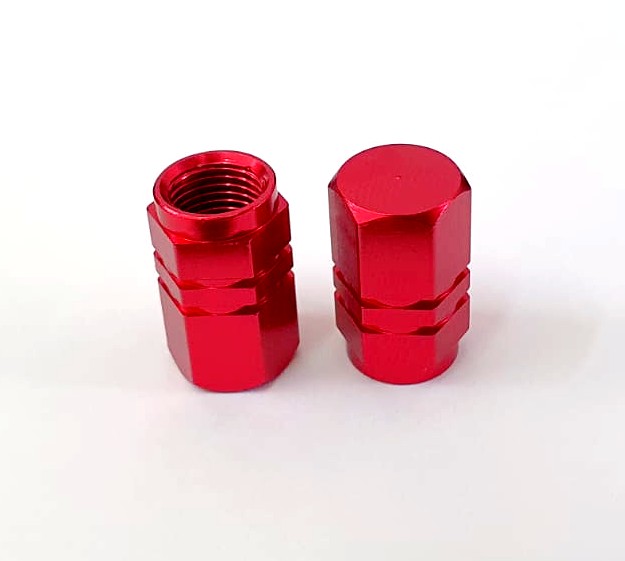 Motrix Air Valve Cap Red 2pc