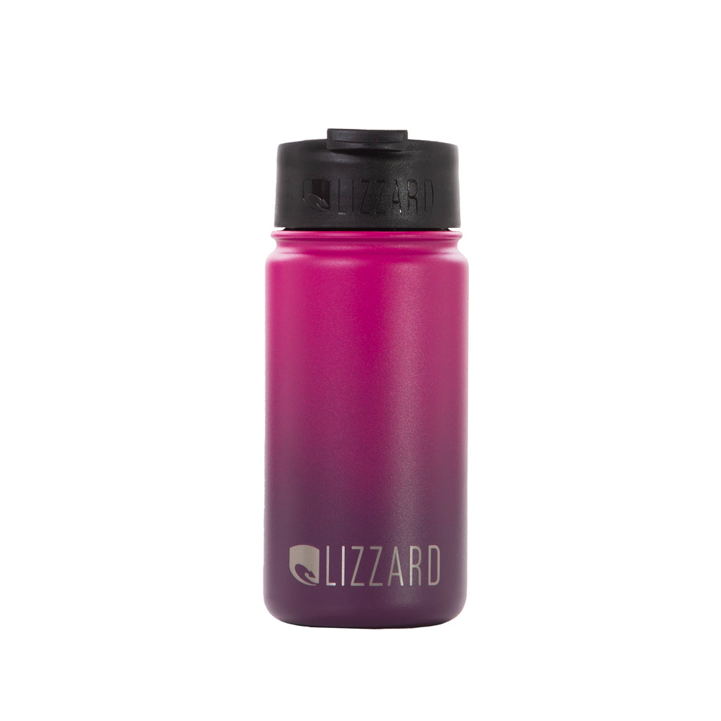 Lizzard Flask 415ml Classic Hot Pink/Eggplant