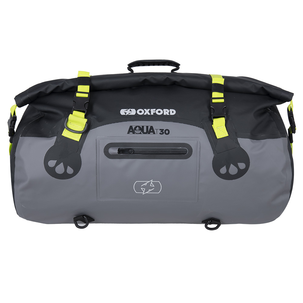 Oxford Aqua T-30 Roll Bag Black/Grey/Fluo