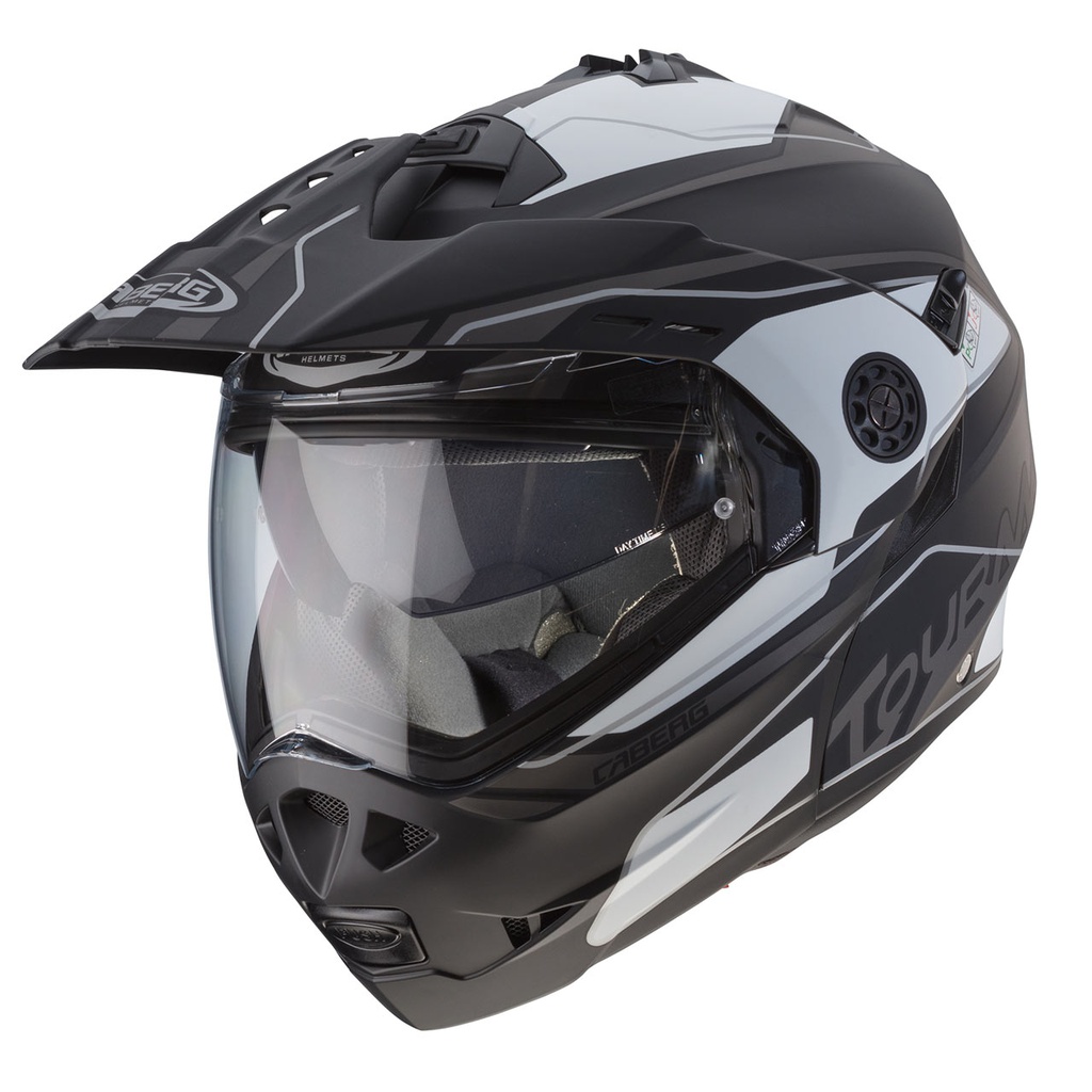 Caberg Tourmax Marathon Adventure Helmet F3 Matt Black/White/Anthracite