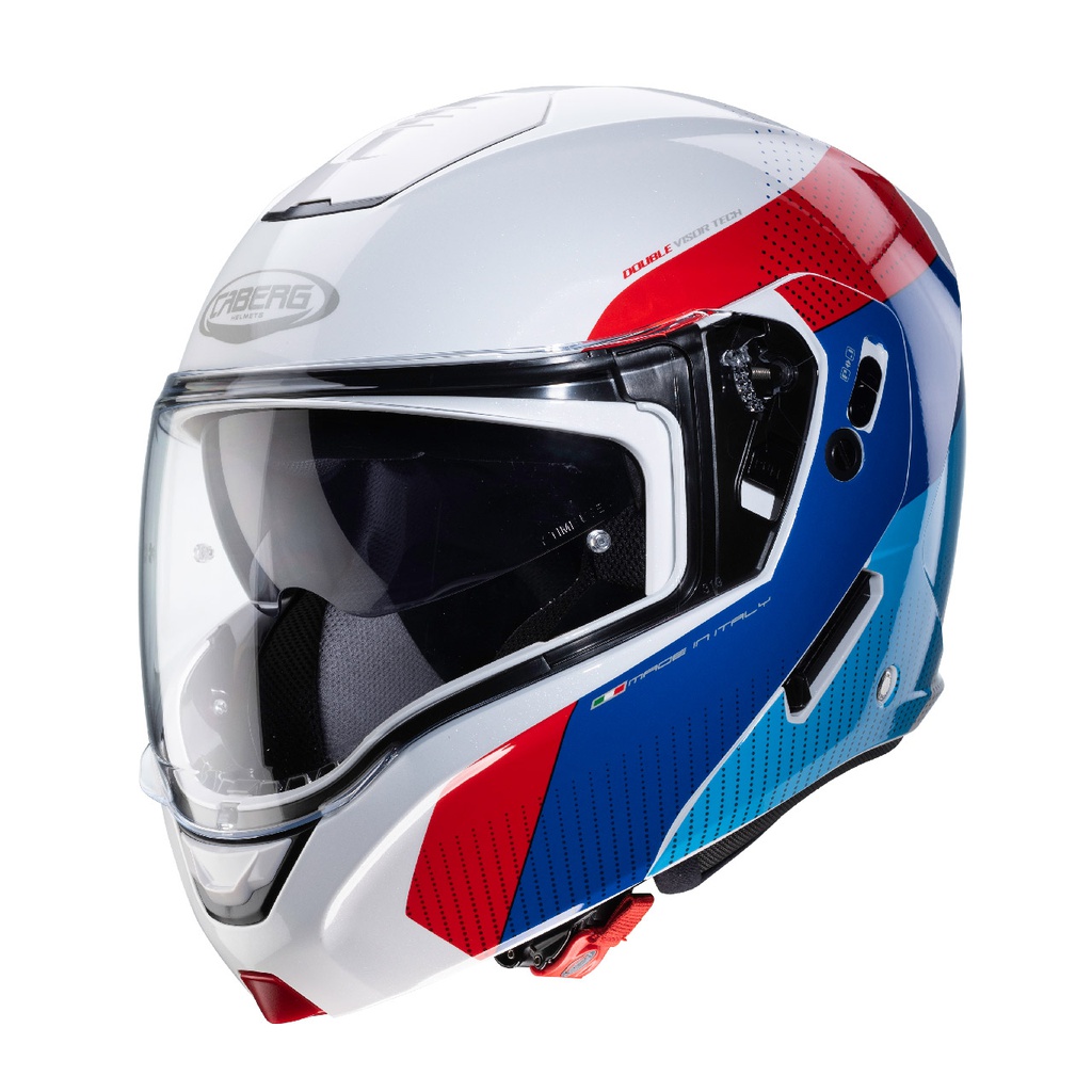 Caberg Horus Scout Flip Up Helmet  White/Red/Blue