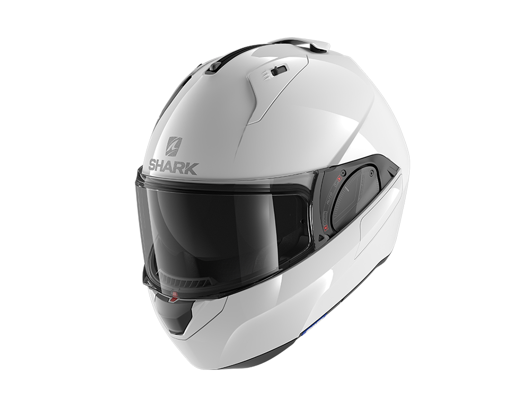 Shark Evo-ES Blank Flip Up Helmet White