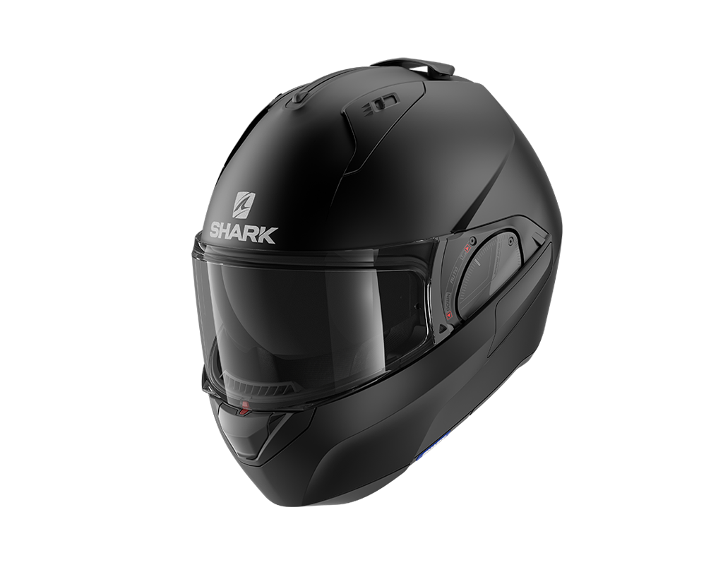 Shark Evo-ES Blank Flip Up Helmet Matt Black