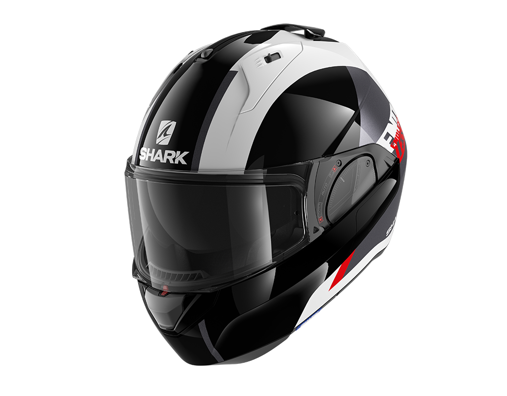 Shark Evo-ES Endless Flip Up Helmet White/Black