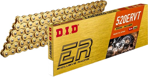 [DID-520ERVT120GFB] DID Chain 520 120L ERVT X-Ring FB Clip Gold