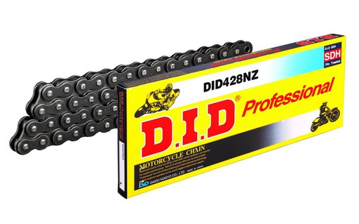 [DID-428NZ120FB] DID Chain 428 120L NZ Std FB Clip Black