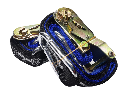 [RCT-TD-RT-25BB] Racecraft Tie Down Set Cambuckle Ratchet Blue/Black