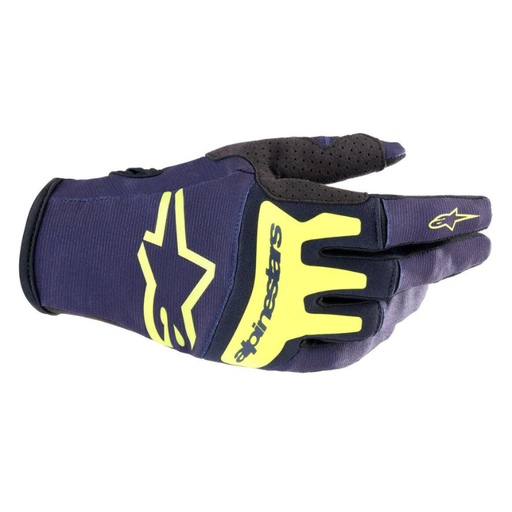 [ALP-3561023-7455] Alpinestars Techstar Gloves Night Navy/Yellow Fluo