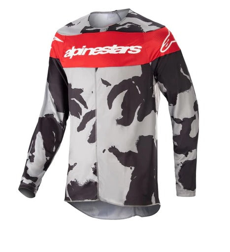 [ALP-3761224-9228] Alpinestars Racer Tactical Jersey Cast Grey Camo/Red