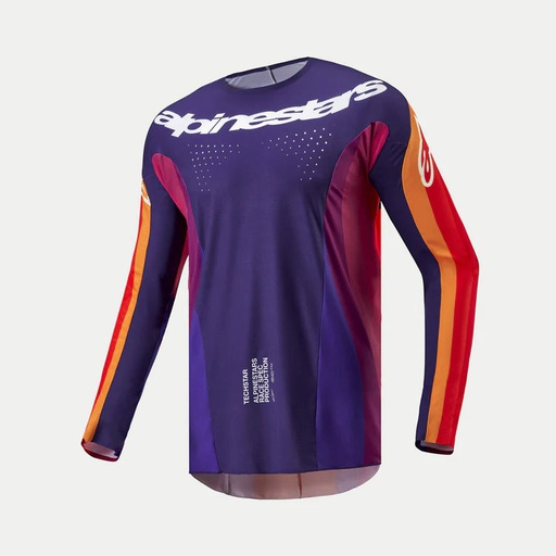 [ALP-3766924-3006] Alpinestars Techstar Pneuma Jersey Deep Purple/Orange/Deep Blue