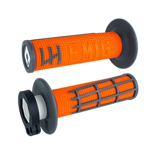 [ODI-H36E2OH] ODI Emig  V2 Lock-On MX Grips 2.0 Orange/Graphite