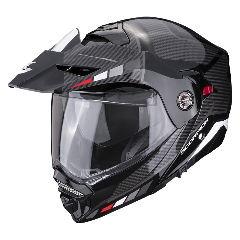 Scorpion EXO Flip Up ADV Helmet ADX2 Camino Black/Silver/Red