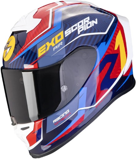 [SCO-R1-CPBLURDYEL] Scorpion EXO Full Face Helmet R1 Coup Blue/Red/Yellow