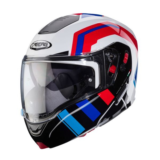 [CAB-C0JD60M6] Caberg Flip Up Helmet Horus X Road White/Blue/Red