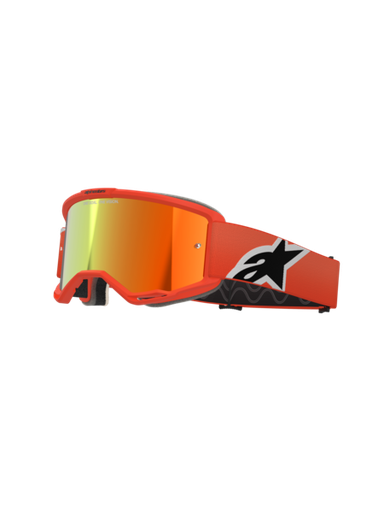 [ALP-AS5101825/480] Alpinestars Vision 5 Corp MX Goggles Orange Mirror Red
