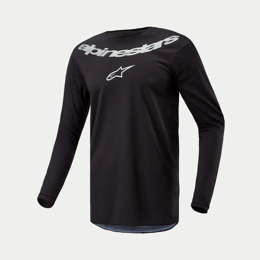 [ALP-AS3763824-119] Alpinestars 2025 Fluid Graphite Jersey Black/Silver