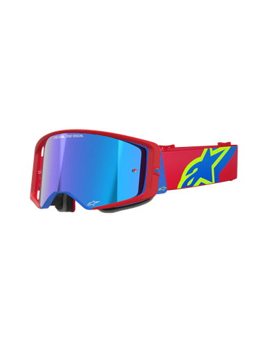 [ALP-AS5100325-3055] Alpinestars Supertech Corp Goggles Red/Blue Mirror Blue