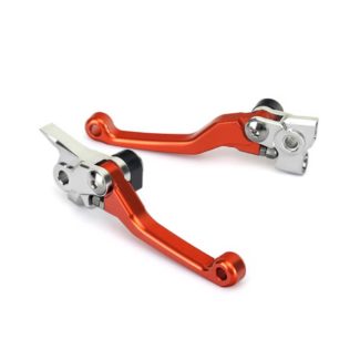 [SSI-MX-LEVERS-KTM1] SSI Pivot MX Clutch & Brake Lever Set KTM125-500 '06-13 Brembo Orange