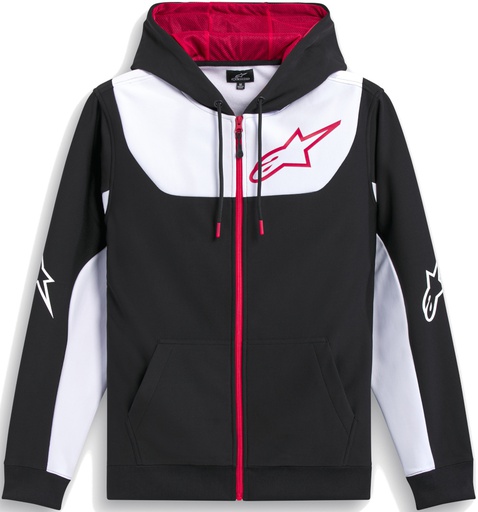 [ALP-AS1244-53110/1232] Alpinestars Sessions V3 Zip Hoodie Black/White/Red