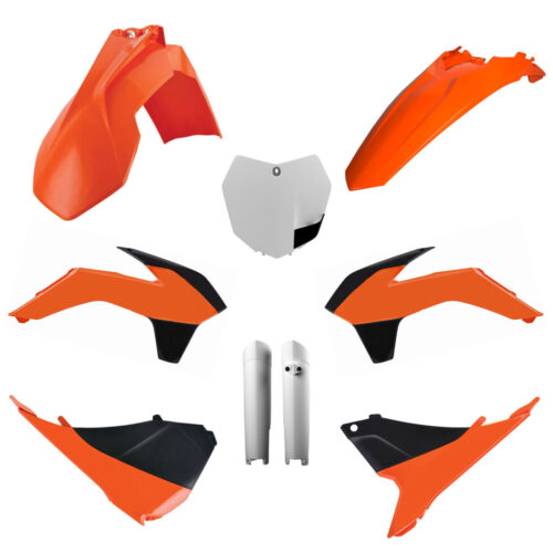 [POL-91446] Polisport Plastic Kit KTM SX/SX-F '13-14 Orange/White