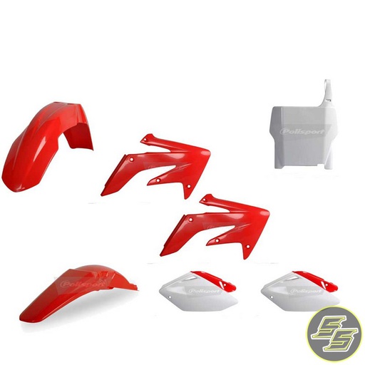 [POL-90083] Polisport Plastic Kit Honda CRF250R '04-05 OEM Red