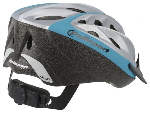 [POL-8738700024] Polisport Blast Cycle Helmet Size L Silver/Blue