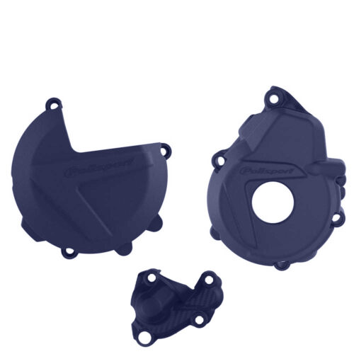 [POL-90984] Polisport Clutch & Ignition Cover Protector Kit KTM | Husqvarna 250F|350F '19-21 HQ Blue