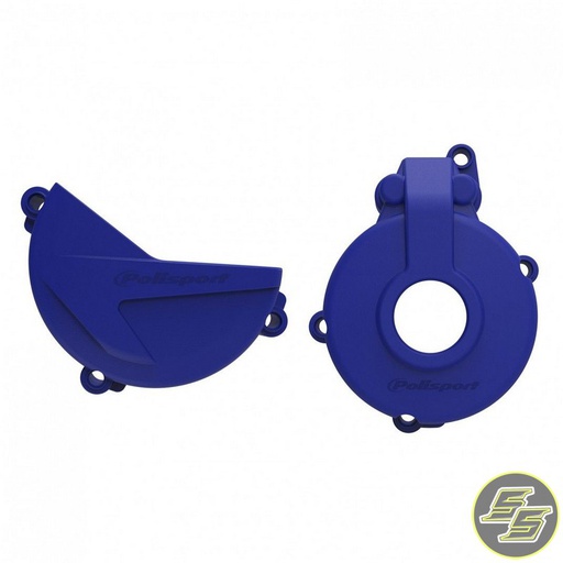 [POL-91007] Polisport Clutch & Ignition Cover Protector Kit Sherco SE-F 250|300 '14-21 S Blue