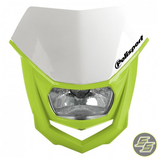 [POL-8657400042] Polisport Halo Headlight White/Flo Yellow