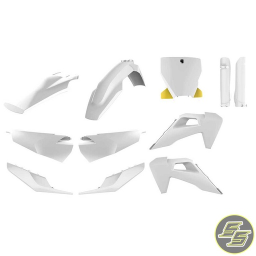 [POL-91020] Polisport Plastic Kit Husqvarna TC|FC '19-21 White