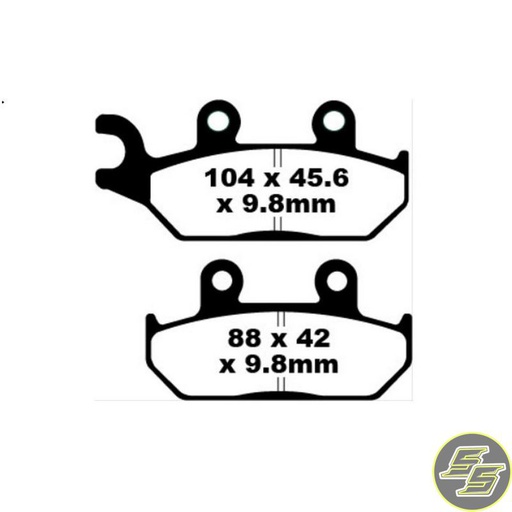 [PRE-P058] Premier Brake Pad Organic Standard FA172