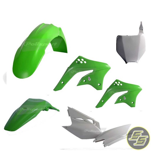 [POL-90114] Polisport Plastic Kit Kawasaki KX450F '06-08 OEM Green