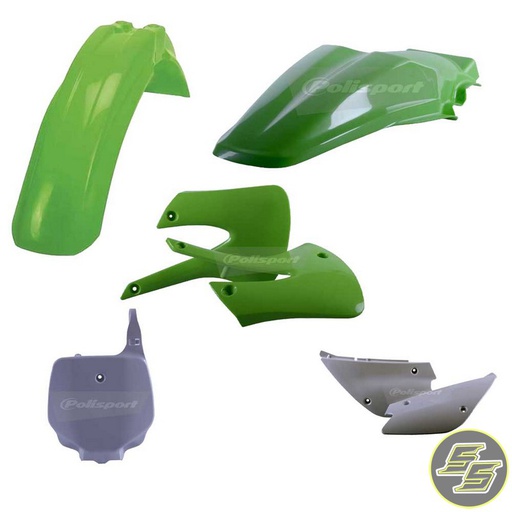 [POL-90462] Polisport Plastic Kit Kawasaki KX85|100 '01-13 OEM Green