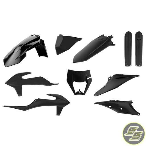 [POL-91017] Polisport Plastic Kit KTM EXC|XCW '21- Black