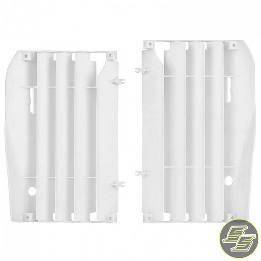 [POL-8456300001] Polisport Radiator Louvers Honda CRF250R '10-13 White