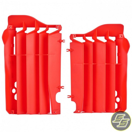 [POL-8455700002] Polisport Radiator Louvers Honda CRF250R '14-15 Red