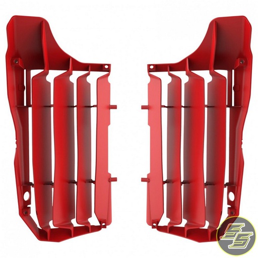 [POL-8474100002] Polisport Radiator Louvers Honda CRF250R '20-21 Red