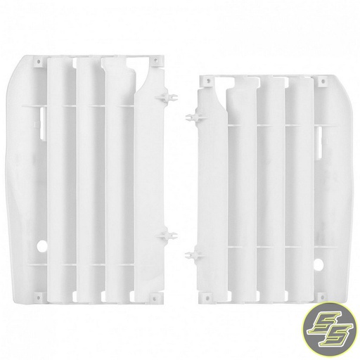 [POL-8456400001] Polisport Radiator Louvers Honda CRF450R '09-12 White