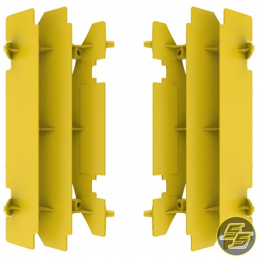 [POL-8466100002] Polisport Radiator Louvers Suzuki RM125|250 '01-08 Yellow