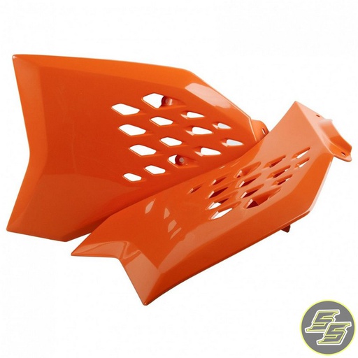 [POL-8412400013] Polisport Radiator Shrouds KTM 65SX '09-15 Orange