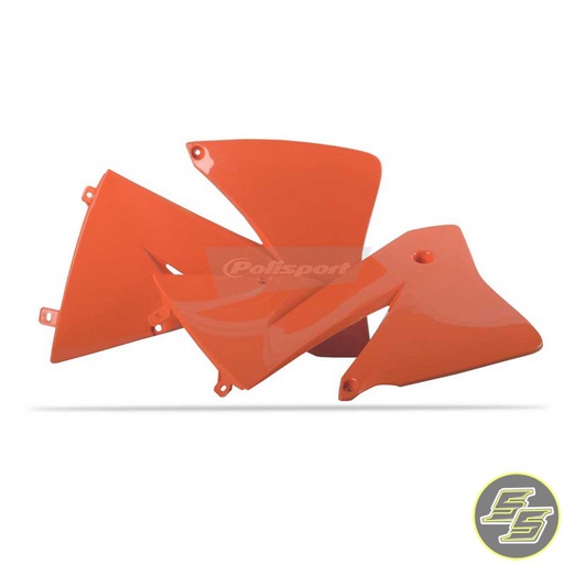 [POL-8422000003] Polisport Radiator Shrouds KTM EXC '01-02 Orange