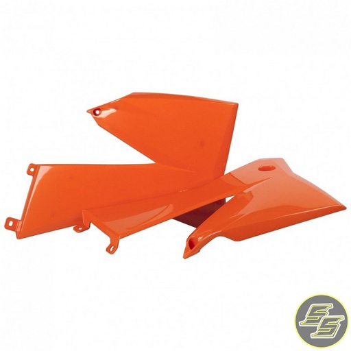 [POL-8411500002] Polisport Radiator Shrouds KTM SX|EXC|XC '05-07 Orange